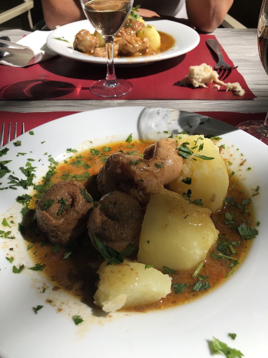 Un plat mijoté du menu du jour